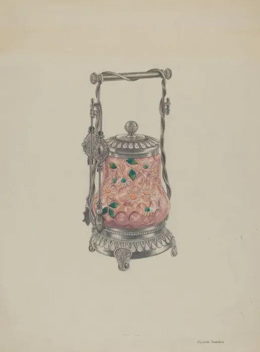 Framed Print : Pickle Jar, 1935  /  1942. Creator: Syrena Swanson
