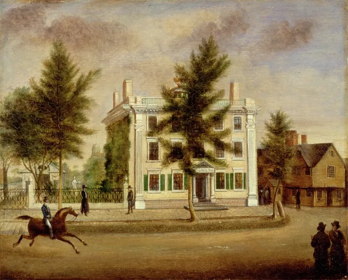 Framed Print : Pickman-Derby House, 70 Washington Street, Salem, Massachusetts, c1825. Creator: Mary Jane Derby Framed Print : Pickman-Derby House, 70 Washington Street, Salem, Massachusetts, c1825. Creator: Mary Jane Derby
