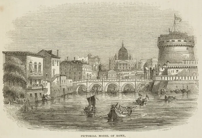 Framed Print : Pictorial Model of Rome, 1841. Creator: Unknown Framed Print : Pictorial Model of Rome, 1841. Creator: Unknown