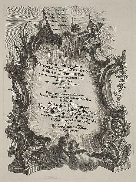 Picturae Chalcographicae Historiam Veteris et Novi Testamenti, 1758. Creator: Philipp Andreas Kilian