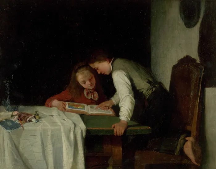 Framed Print : The picture book, 1885-1890. Creator: Stefan Hegedus Framed Print : The picture book, 1885-1890. Creator: Stefan Hegedus