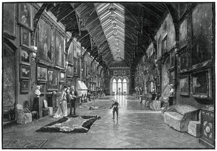 Framed Print : The Picture Gallery, Kilkenny Castle, c19th century Framed Print : The Picture Gallery, Kilkenny Castle, c19th century