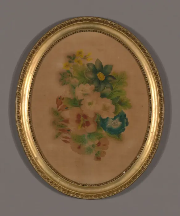 Framed Print : Picture (Velvet), 18th / 19th century. Creator: Unknown Framed Print : Picture (Velvet), 18th / 19th century. Creator: Unknown