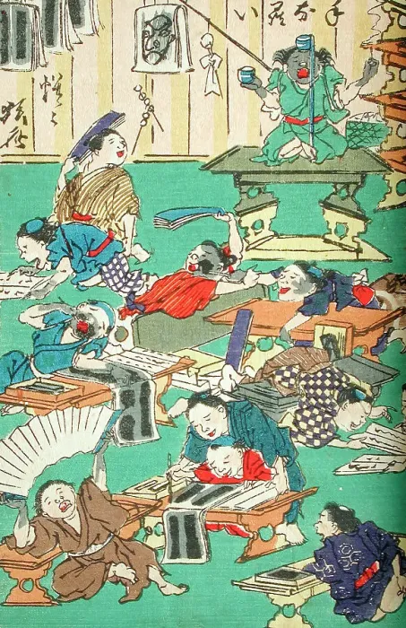 Framed Print : One Hundred Pictures by Kyosai (image 3 of 6), between 1863 and 1866. Creator: Kawanabe Kyosai Framed Print : One Hundred Pictures by Kyosai (image 3 of 6), between 1863 and 1866. Creator: Kawanabe Kyosai