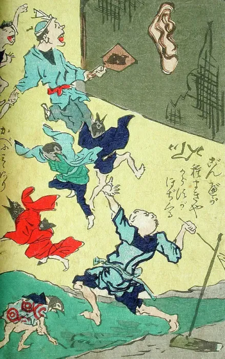 Framed Print : One Hundred Pictures by Kyosai (image 6 of 6), between 1863 and 1866. Creator: Kawanabe Kyosai Framed Print : One Hundred Pictures by Kyosai (image 6 of 6), between 1863 and 1866. Creator: Kawanabe Kyosai