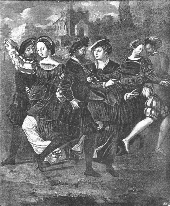 Framed Print : Pictures from the Tudor Exhibition;Henry VIII. Anne Boleyn and others, The Dancing... 890. Creator: Unknown Framed Print : Pictures from the Tudor Exhibition;Henry VIII. Anne Boleyn and others, The Dancing... 890. Creator: Unknown