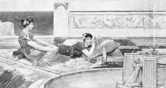 Framed Print : Pictures of the Year - IX. Love in Idleness, after L Alma Tadema, RA, 1891. Creator: Unknown. Pictures of the Year - IX. Love in Idleness, after L Alma Tadema, RA, 1891. Creator: Unknown Framed Print : Pictures of the Year - IX. Love in Idleness, after L Alma Tadema, RA, 1891. Creator: Unknown. Pictures of the Year - IX. Love in Idleness, after L Alma Tadema, RA, 1891. Creator: Unknown