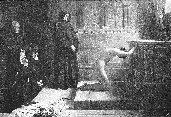 Pictures of the Year - V. 'St Elizabeth of Hungary's Great Act of Renunciation', 1891. Creator: Unknown. Pictures of the Year - V. 'St Elizabeth of Hungary's Great Act of Renunciation', 1891. Creator: Unknown