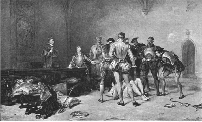 Framed Print : Pictures of the Year- VII, The Traitor, 1888. Creator: John Pettie Framed Print : Pictures of the Year- VII, The Traitor, 1888. Creator: John Pettie