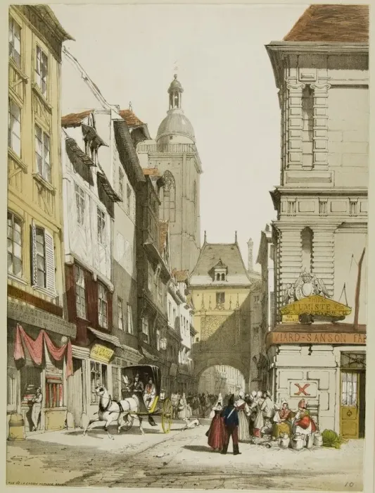 Framed Print : Picturesque Architecture in Paris, Ghent, Antwerp, Touen, etc. 1839 Framed Print : Picturesque Architecture in Paris, Ghent, Antwerp, Touen, etc. 1839