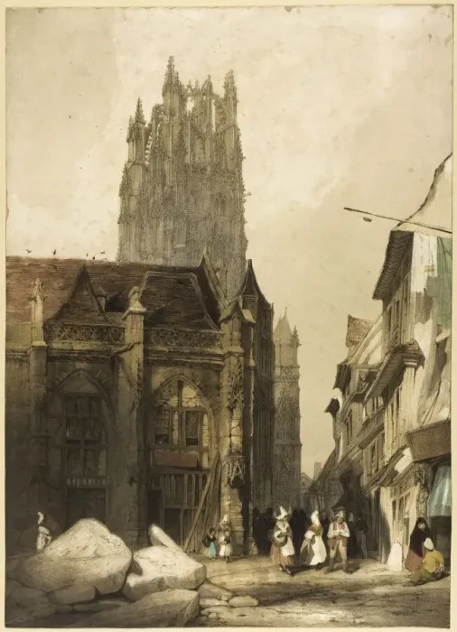 Framed Print : Picturesque Architecture in Paris, Ghent, Antwerp, Touen, etc. 1839 Framed Print : Picturesque Architecture in Paris, Ghent, Antwerp, Touen, etc. 1839