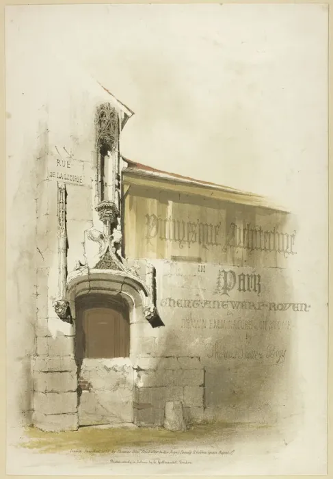 Framed Print : Picturesque Architecture in Paris, Ghent, Antwerp, Touen, etc. 1839 Framed Print : Picturesque Architecture in Paris, Ghent, Antwerp, Touen, etc. 1839