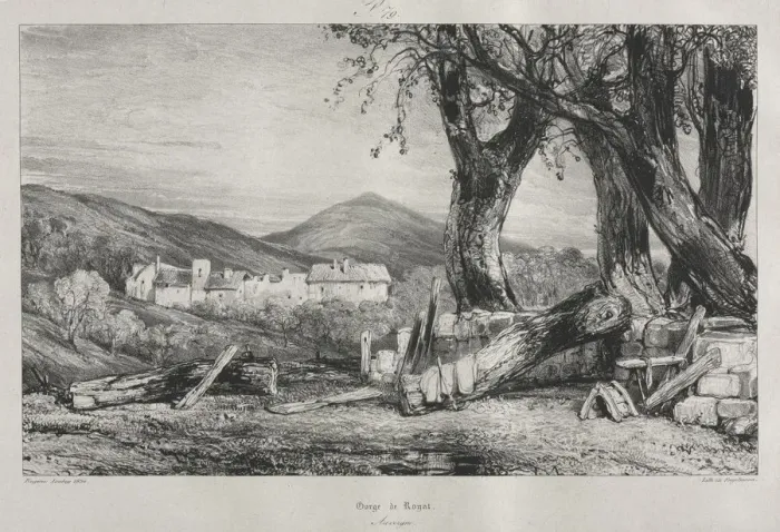 Framed Print : Picturesque and Romantic Journeys in Old France: Auvergne (vol. II), Gorge of Royat Framed Print : Picturesque and Romantic Journeys in Old France: Auvergne (vol. II), Gorge of Royat