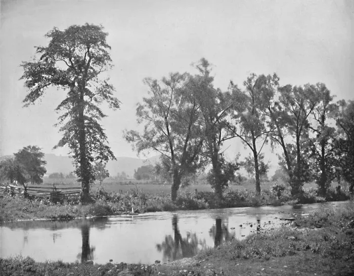 Framed Print : Picturesque View near Schooleys Mount, New Jersey, c1897. Creator: Unknown Framed Print : Picturesque View near Schooleys Mount, New Jersey, c1897. Creator: Unknown