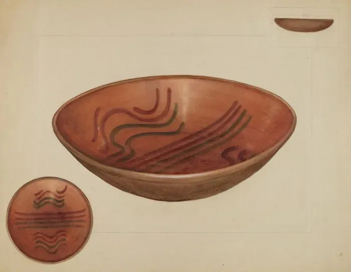 Framed Print : Pie Plate, 1936. Creator: Agnes Karlin Framed Print : Pie Plate, 1936. Creator: Agnes Karlin