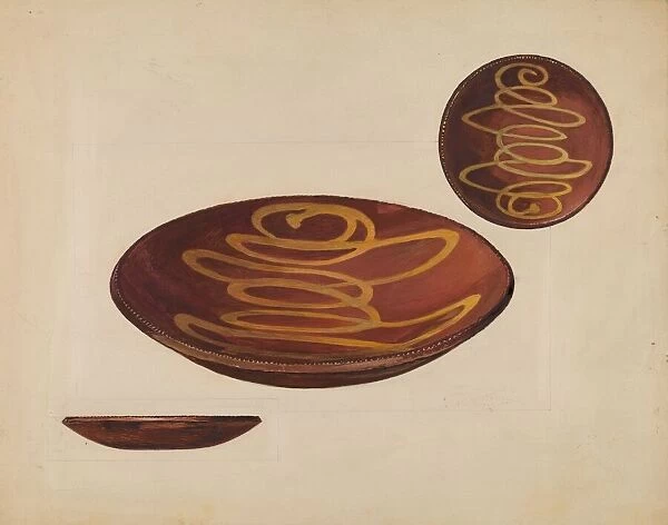 Pie Plate, c. 1936. Creator: Rolland Livingstone