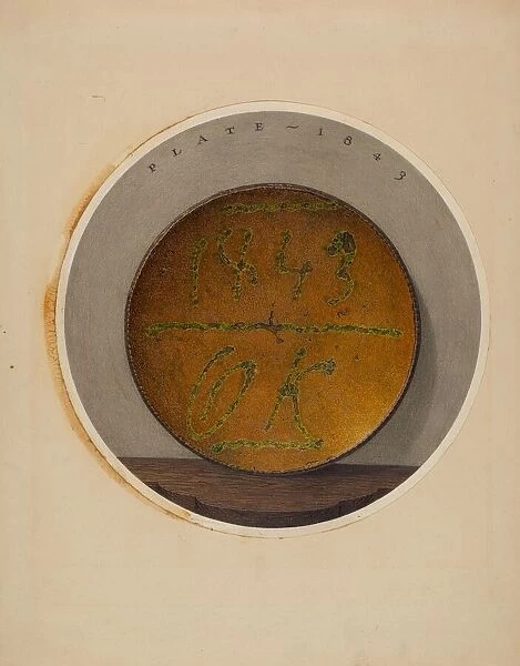 Pie Plate, c. 1938. Creator: John Matulis