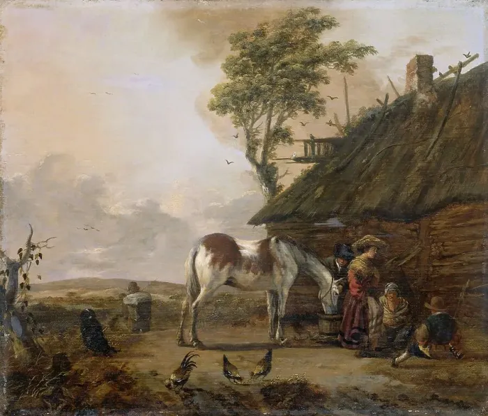 Framed Print : A Piebald Horse, 1655-1666. Creator: Jan Wouwerman Framed Print : A Piebald Horse, 1655-1666. Creator: Jan Wouwerman