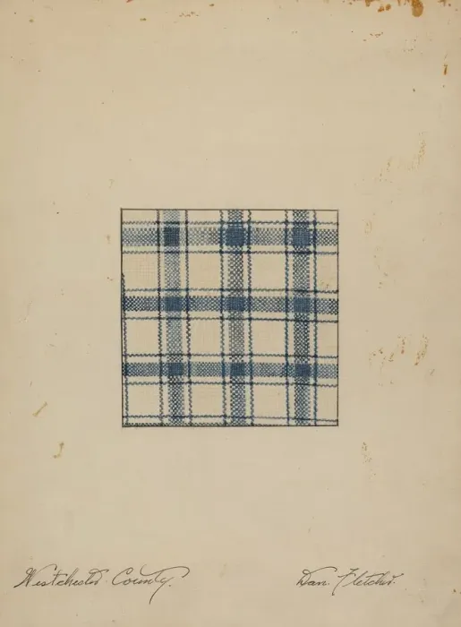 Framed Print : Piece of Handwoven Linen, c. 1937. Creator: Daniel Fletcher Framed Print : Piece of Handwoven Linen, c. 1937. Creator: Daniel Fletcher