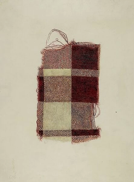 Piece of Homespun Wool, c. 1938. Creator: Hugh Clarke