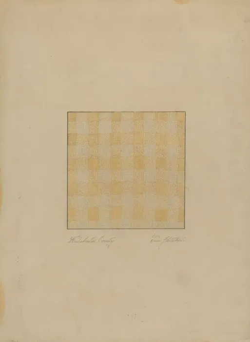 Framed Print : Piece of Linen, c. 1936. Creator: Daniel Fletcher Framed Print : Piece of Linen, c. 1936. Creator: Daniel Fletcher