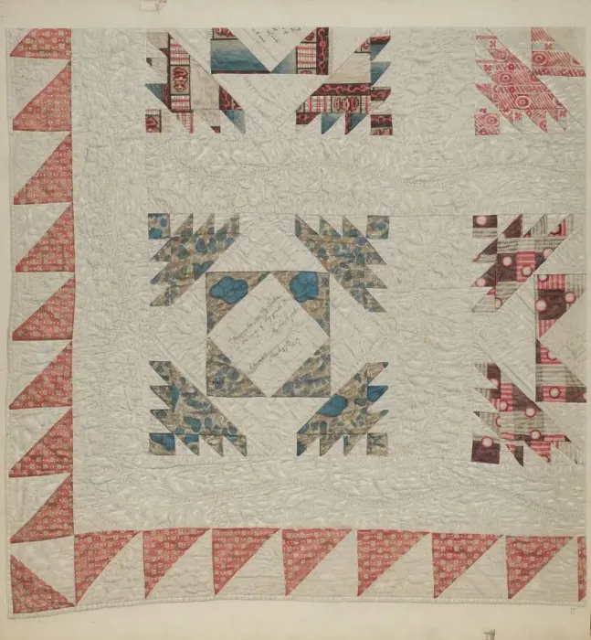 Framed Print : Pieced Quilt, c. 1939. Creator: Douglas Campbell Framed Print : Pieced Quilt, c. 1939. Creator: Douglas Campbell