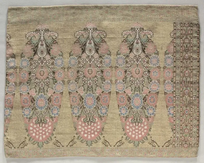 Framed Print : Two Pieces from a Scarf, 1700s. Creator: Unknown Framed Print : Two Pieces from a Scarf, 1700s. Creator: Unknown