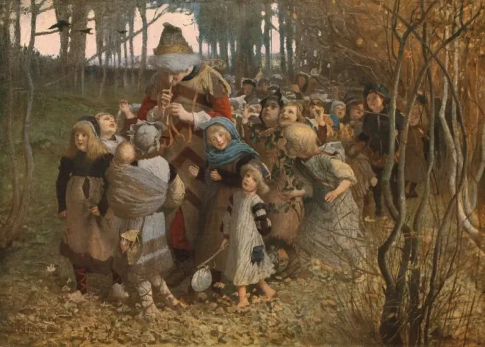 Framed Print : The Pied Piper of Hamelin, 1881, (c1930). Creator: James Elder Christie Framed Print : The Pied Piper of Hamelin, 1881, (c1930). Creator: James Elder Christie