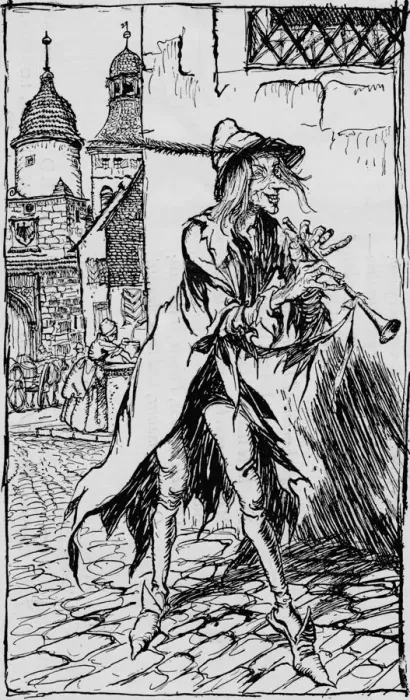 Framed Print : The Pied Piper of Hamelin, (1934). Artist: Arthur Rackham Framed Print : The Pied Piper of Hamelin, (1934). Artist: Arthur Rackham