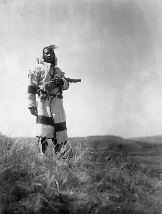 Framed Print : Piegan scout, c1910. Creator: Edward Sheriff Curtis Framed Print : Piegan scout, c1910. Creator: Edward Sheriff Curtis