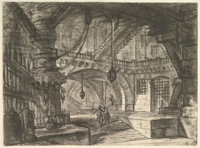 Framed Print : The Pier with Chains, from Carceri d invenzione (Imaginary Prisons), ca. 1749-50 Framed Print : The Pier with Chains, from Carceri d invenzione (Imaginary Prisons), ca. 1749-50