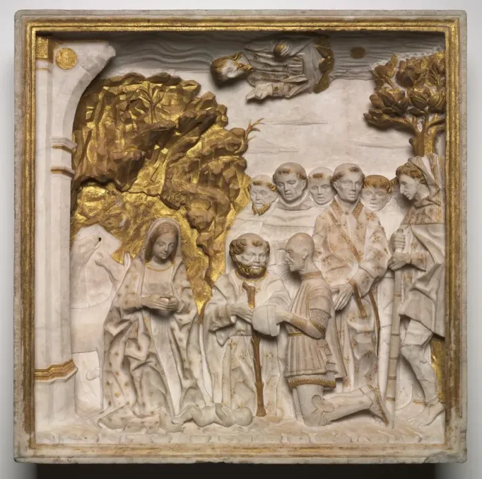 Framed Print : Pier Francesco Visconti, Court of Saliceto, Adoring the Christ Child, shortly after 1484 Framed Print : Pier Francesco Visconti, Court of Saliceto, Adoring the Christ Child, shortly after 1484