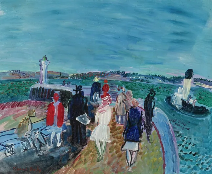 Framed Print : The pier at Honfleur, c1928-1930. Creator: Dufy, Raoul (1877-1953) Framed Print : The pier at Honfleur, c1928-1930. Creator: Dufy, Raoul (1877-1953)