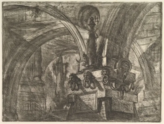 Framed Print : The Pier with a Lamp, from Carceri d invenzione (Imaginary Prisons), ca. 1749-50 Framed Print : The Pier with a Lamp, from Carceri d invenzione (Imaginary Prisons), ca. 1749-50