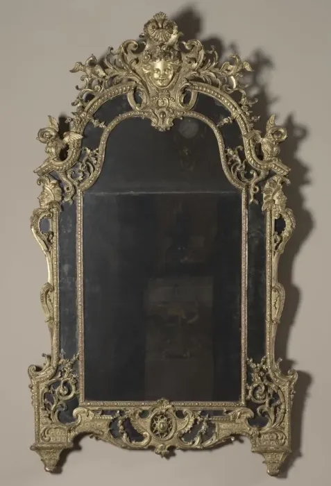 Framed Print : Pier Mirror (Trumeau), c. 1715. Creator: Unknown Framed Print : Pier Mirror (Trumeau), c. 1715. Creator: Unknown