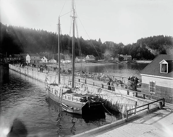 Pier at Murray Bay, St. Lawrence River, between 1890 and 1901. Creator: Unknown