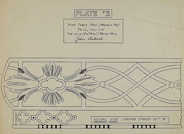 Pier Table, 1935 / 1942. Creator: John Dieterich