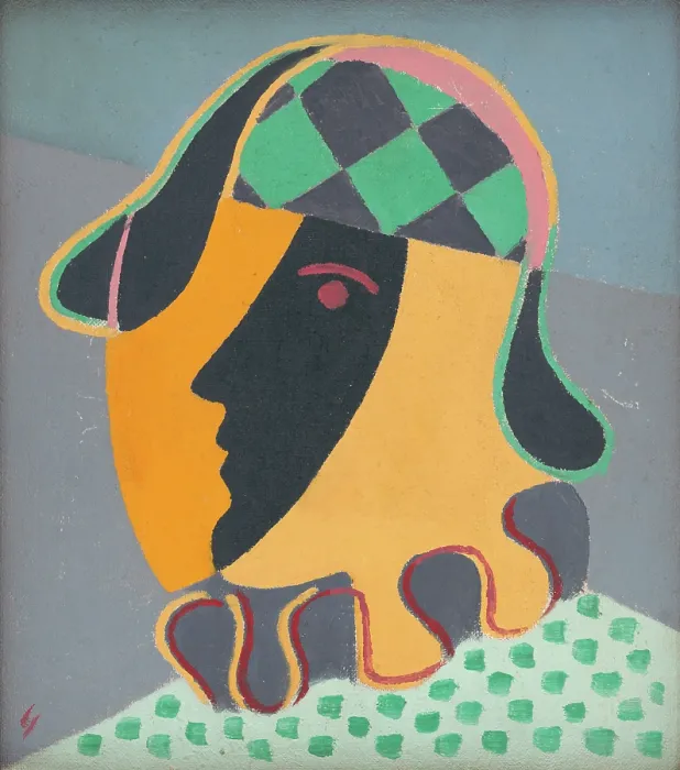 Framed Print : Pierot's Head, 1932. Creator: Mikulas Galanda. Pierot's Head, 1932. Creator: Mikulas Galanda Framed Print : Pierot's Head, 1932. Creator: Mikulas Galanda. Pierot's Head, 1932. Creator: Mikulas Galanda