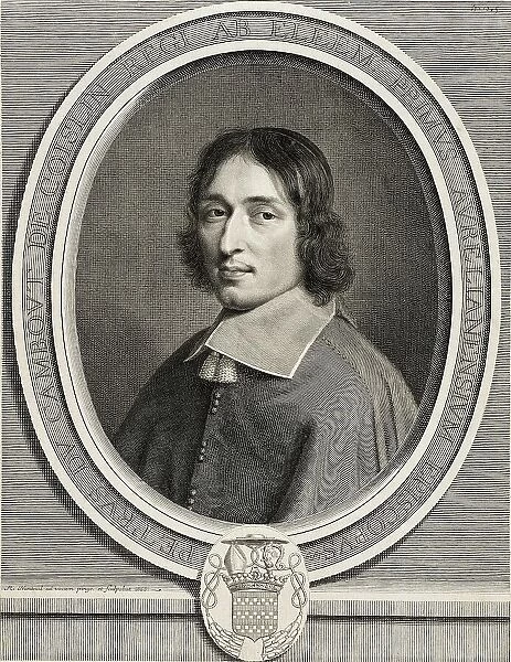 Pierre de Cambout, Cardinal de Coislin, 1666. Creator: Robert Nanteuil
