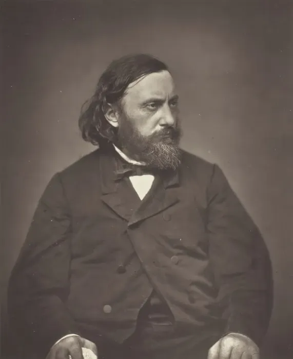 Framed Print : Pierre Dupont, c. 1876. Creator: Etienne Carjat Framed Print : Pierre Dupont, c. 1876. Creator: Etienne Carjat