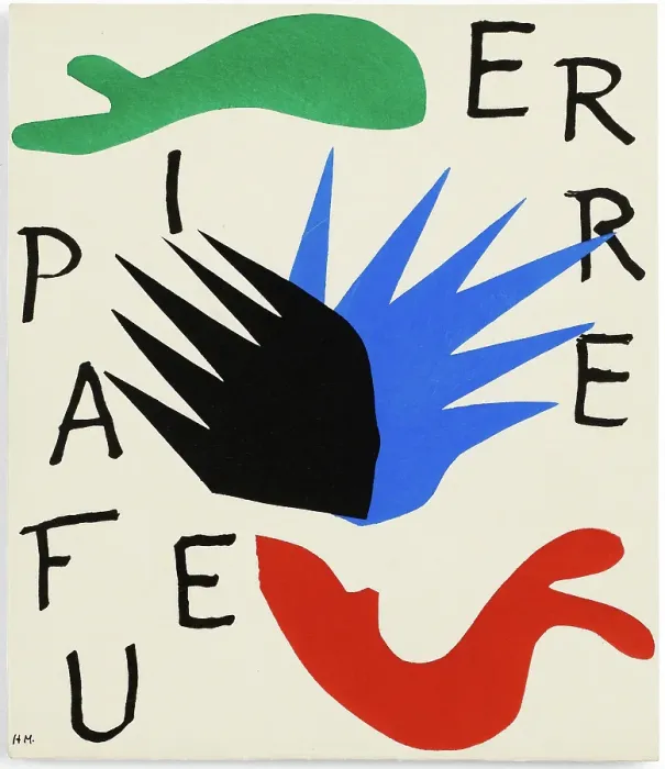 Framed Print : Pierre a feu, 1947. Creator: Henri Matisse Framed Print : Pierre a feu, 1947. Creator: Henri Matisse