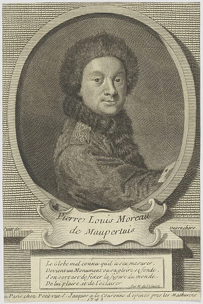 Pierre Louis Moreau de Maupertuis (1698-1759), 1743. Creator: Desrochers, Etienne-Jehandier