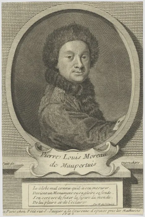 Framed Print : Pierre Louis Moreau de Maupertuis (1698-1759), 1743. Creator: Desrochers, Etienne-Jehandier Framed Print : Pierre Louis Moreau de Maupertuis (1698-1759), 1743. Creator: Desrochers, Etienne-Jehandier