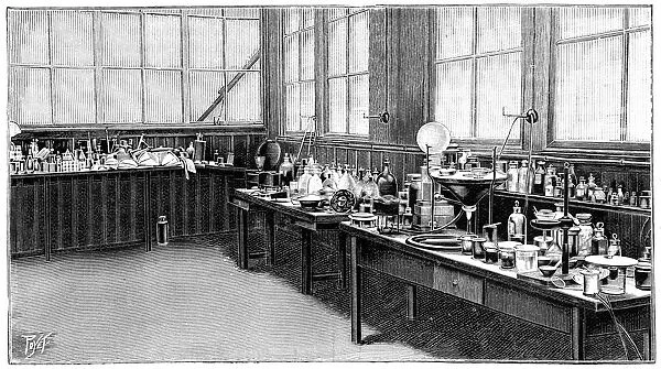 Part of Pierre and Marie Curies laboratory, Paris, 1904