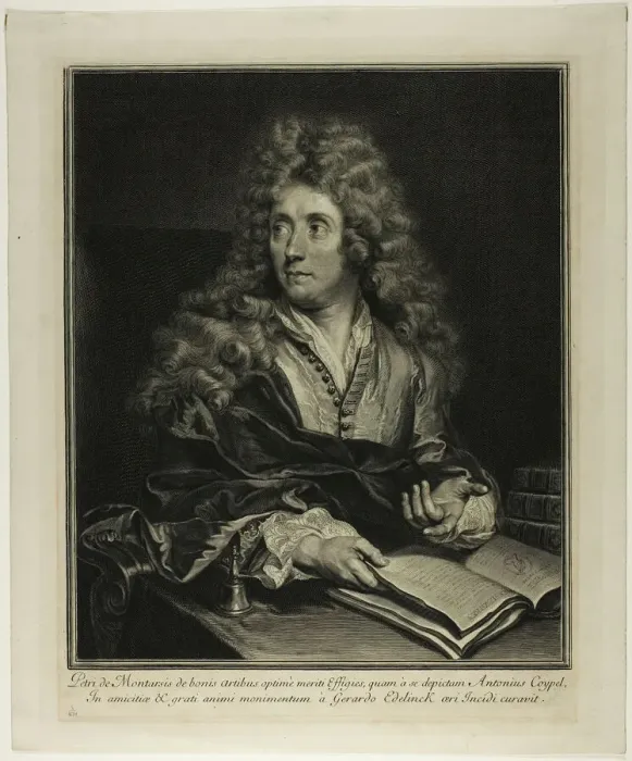 Framed Print : Pierre de Montarsis, 1692. Creator: Gerard Edelinck Framed Print : Pierre de Montarsis, 1692. Creator: Gerard Edelinck