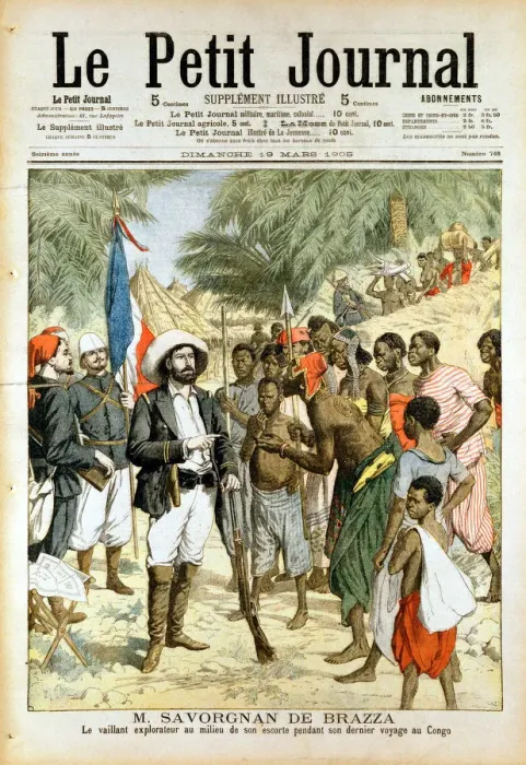Framed Print : Pierre-Paul-Francois-Camille Savorgnan de Brazza, French explorer and founder of Brazzaville, 1905 Framed Print : Pierre-Paul-Francois-Camille Savorgnan de Brazza, French explorer and founder of Brazzaville, 1905