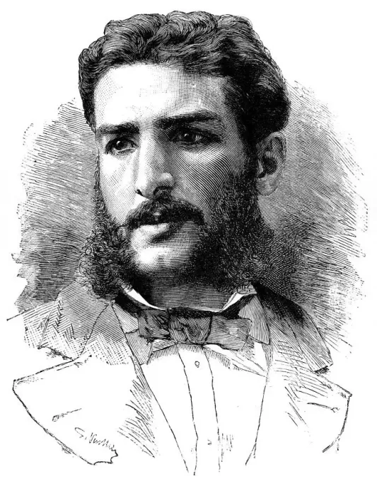 Framed Print : Pierre-Paul-Francois-Camille Savorgnan de Brazza, French explorer and founder of Brazzaville, 1882 Framed Print : Pierre-Paul-Francois-Camille Savorgnan de Brazza, French explorer and founder of Brazzaville, 1882