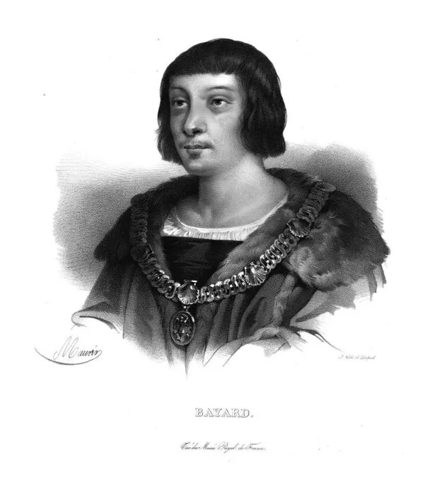 Framed Print : Pierre Terrail of Bayard, (c1820s). Artist: Maurin Framed Print : Pierre Terrail of Bayard, (c1820s). Artist: Maurin