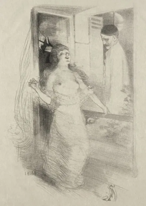 Framed Print : Pierrot. Creator: Adolphe Leon Willett (French, 1857-1926) Framed Print : Pierrot. Creator: Adolphe Leon Willett (French, 1857-1926)