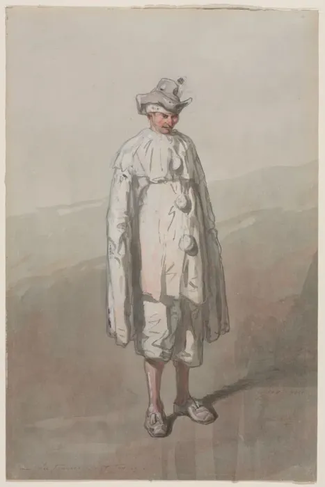 Framed Print : Pierrot. Creator: Paul Gavarni (French, 1804-1866) Framed Print : Pierrot. Creator: Paul Gavarni (French, 1804-1866)
